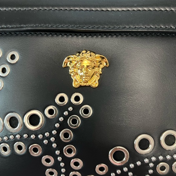 Versace Medusa Black Leather Backpack - Picture 3 of 14